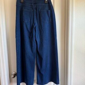 HALARA Navy Wide-Leg Jeans